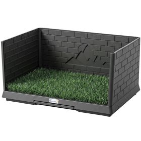 Dog Grass Pad with High Walls and Tray. Indoor Pet Potty Tray with Pee Pad Holder And Artificial Grass. Dog Grass Pad with High Walls and Tray. Indoor Pet Potty Tray with Pee Pad Holder And Artificial Grass.