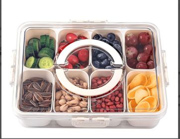 Portable divider plates with lids and handles, suitable for parties, snack boxes, food containers, and vegetable trays (white). Portable divider plates with lids and handles, suitable for parties, snack boxes, food containers, and vegetable trays (white).
